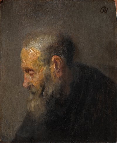 Study of an Old Man in Profile by Rembrandt van Rijn